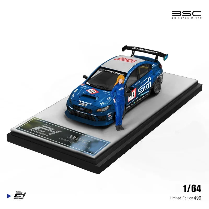 BSC 1:64 STI T1 Wrangler Figures set Trailer set limited499 Diecast Model Car