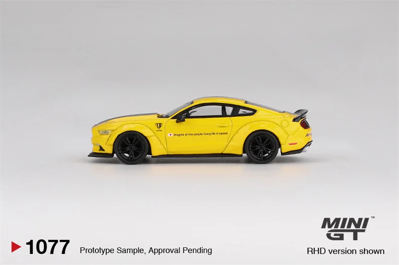 MINI GT 1:64 LB-WORKS MUSTANG Triple Yellow 1077 Diecast Model Car