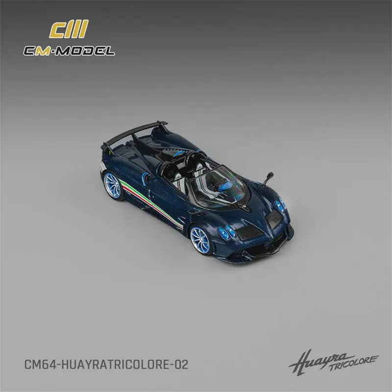 CM Model 1:64 Huayra Roadster Tricolore Flag Die-Cast Car Model Miniature Gifts