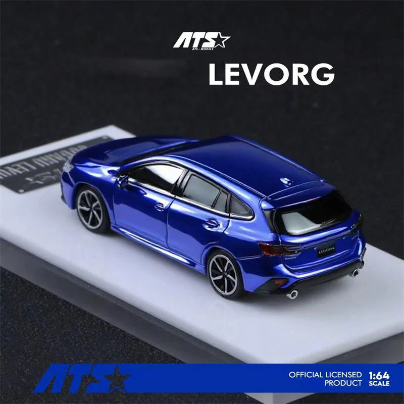 ATS 1:64 LEVORG Wagon Metallic Blue Diecast Model Car