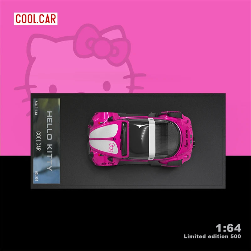 Cool Car 1:64 Beetle kitty Light pink / Dark Pink limited500 Diecast Model Car