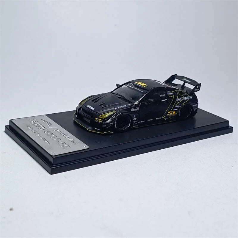 Model Collect MC 1:64 LBWK LB WORK GT R35 Matte Black Diecast Model Car