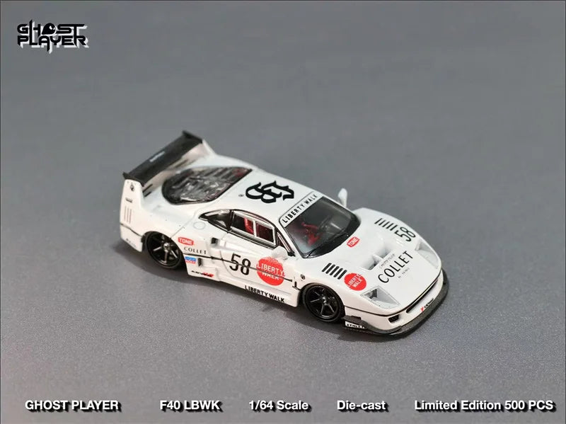 GHOST PLAYER SW 1:64 LBWK F40 Liberty Walk No.58 Diecast Model Car