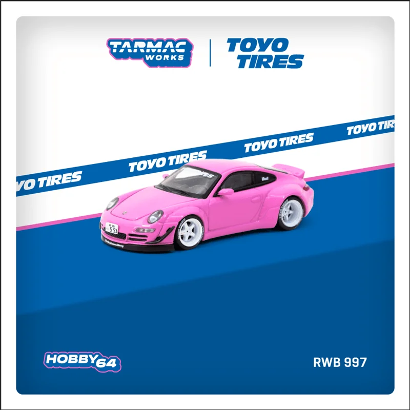 Tarmac Works 1:64 RWB 997 Pink Diecast Model Car