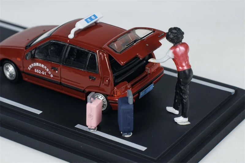 BMC 1:64 Charade Beijing Taxi 2025 HEC Red Diecast Model Car