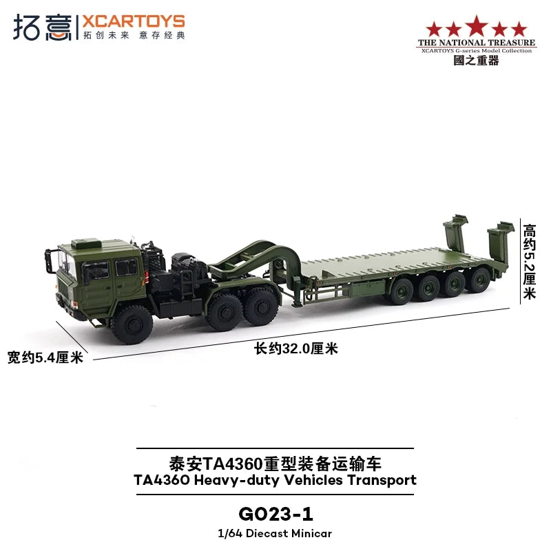 XCarToys 1:64 TA4360 Heavy Duty Vehicles Transport Diecast Model Car
