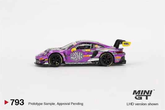 **Pre-Order** MINI GT 1:64 GT3 R #27 HubAuto Racing  2023 Purple LHD Diecast Model Car