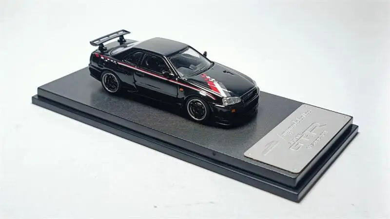 Model Collect MC 1:64 Skyline GT-R Mk5 R34 V-SPEC-II Black limited300 Diecast Model Car