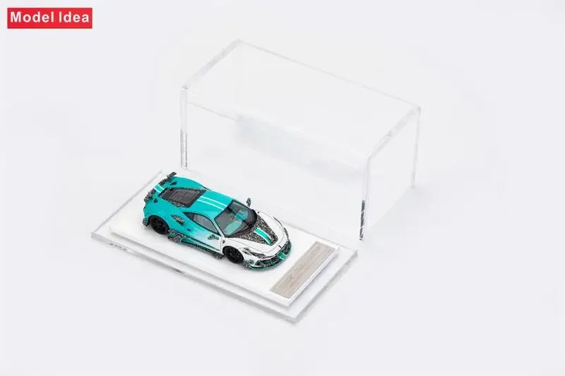 [PreSale] Model Idea 1:64 F8 Tributo Mansory F8XX Blue White Limited299 Resin Model Car