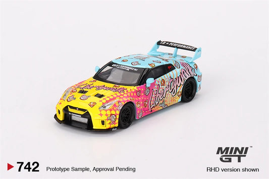**Pre-Order** MINI GT 1:64 LB-Silhouette WORKS GT 35GT-RR Ver.1 LBWK KUMA RHD Diecast Model Car