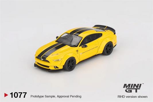 MINI GT 1:64 LB-WORKS MUSTANG Triple Yellow 1077 Diecast Model Car