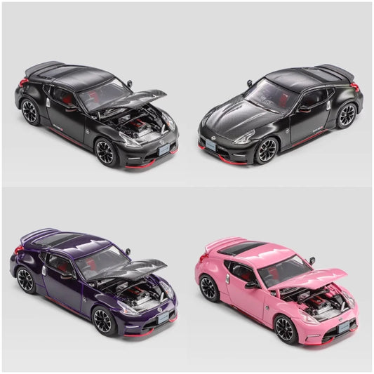 Fuji-Model 1:64 FairladyZ Z34 370z Black / Purple / Pink Diecast Model Car