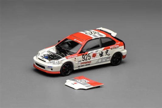 PreSale MOTORHELIX 1:64 Civic TYPE R EK9 ldemitsu Motion Red for boys Diecast Collector's Vehicle Model Car M65040