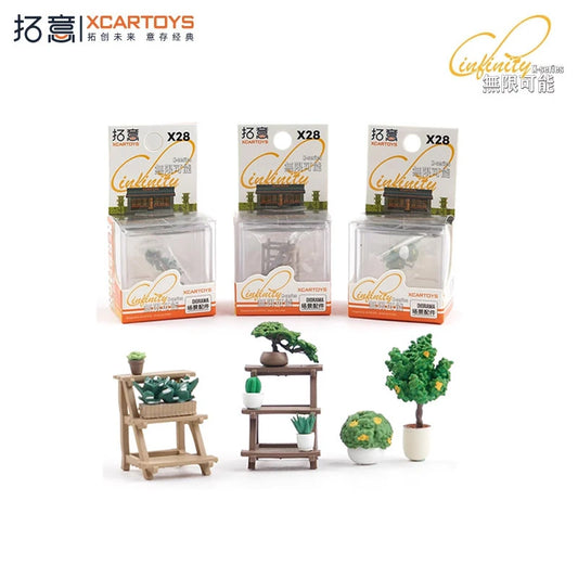 Xcartoys 1:64 Potted Green Plants Diorama Set