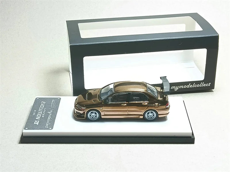 Model Collect MC 1:64 Lancer Evolution EVO VII / Pandem Civic EG6 Mk5 Rocket Bunny Chrome Copper Diecast Model Car