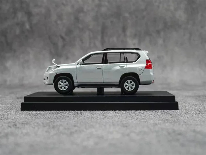 Ebbro 1:64 Prado 150 Silver / White / Gray Diecast Model Car