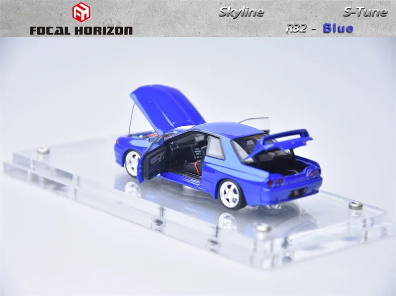 FH 1:64 SKYLINE R32 S-Tune Blue Diecast Model Car