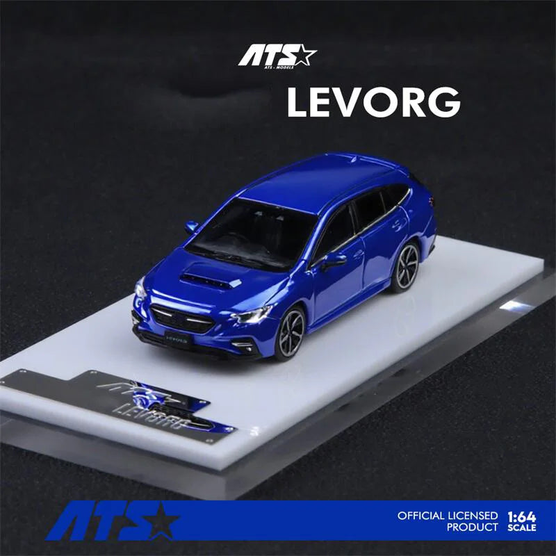 ATS 1:64 LEVORG Wagon Metallic Blue Diecast Model Car