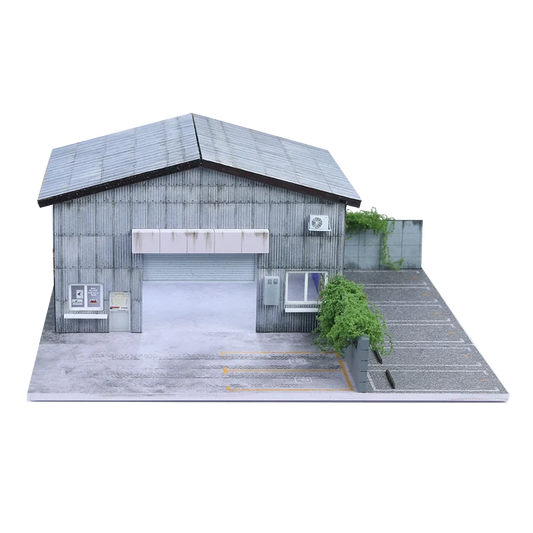 Time Micro MoreArt 1:64 YOKOHAMA Repair Shop Garage RWB Factory building Diorama