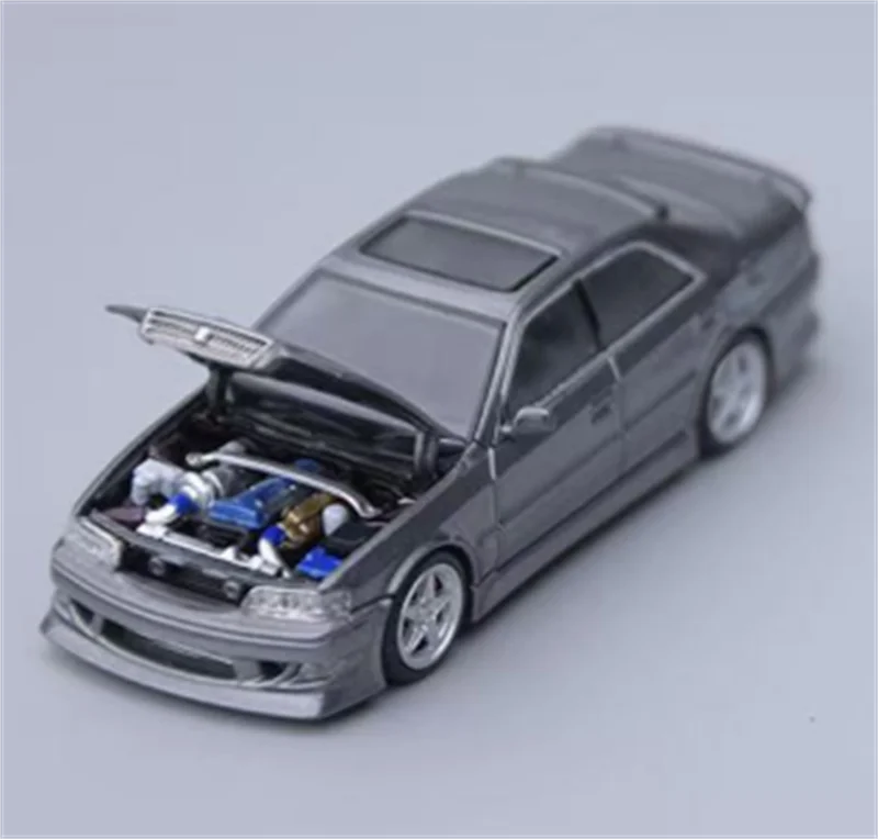 Model1 1:64 Chaser MK6 JZX100 Pearl White Gunmetal Diecast Model Car