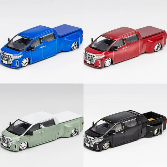 GCD 1:64 Toyota Alphard NATS Alphard Super Dually Truck RHD Diecast Model Car