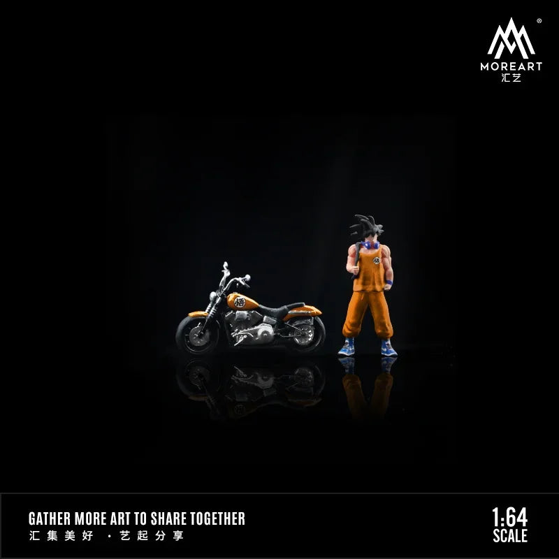 MoreArt 1:64 WUKONG MOTORCYCLE DOLL Diorama