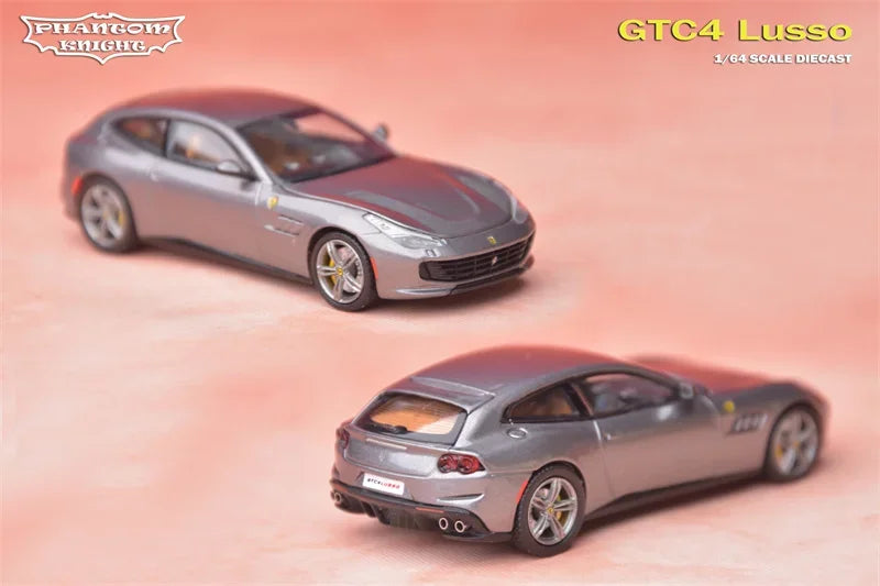 Phantom Knight PK 1:64 Purosangue GTC4 Lusso Grigio / Arancio limited999 Diecast Model Car