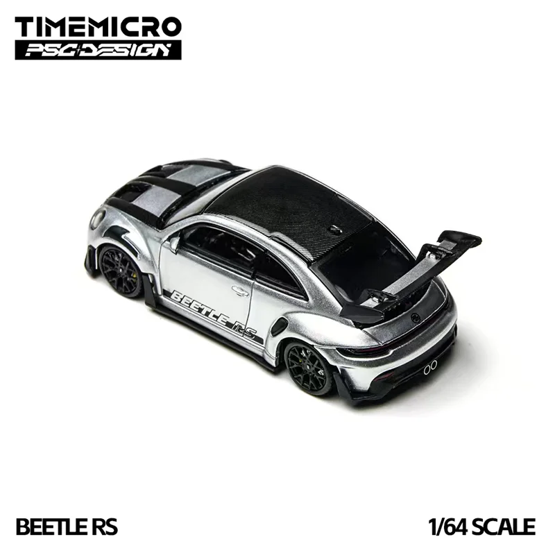 Time Micro × PSC DESIGN 1:64 RS Silver Diecast Model Car
