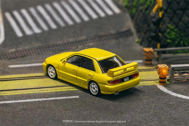 Tarmac Work 1:64 Lancer GSR Evolution III Yellow Diecast Model Car