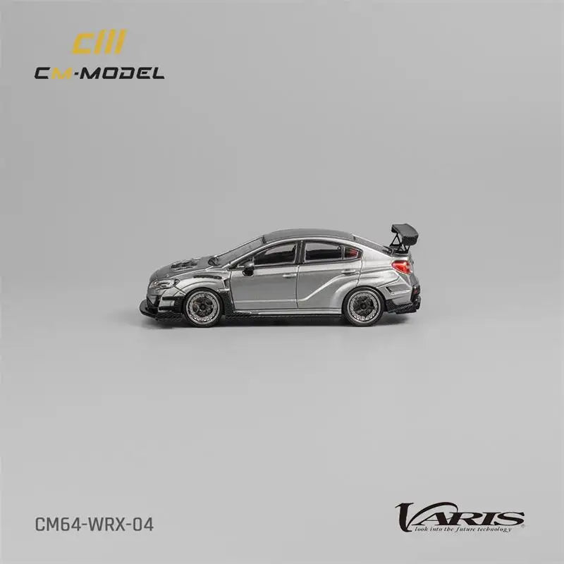 CM MODEL  1:64 Varis Widebody 2.0 WRX Silver Diecast Model Car