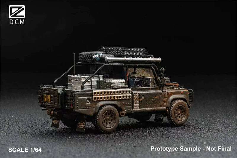 DCM 1:64 Defender muddy version Diecast Model Car