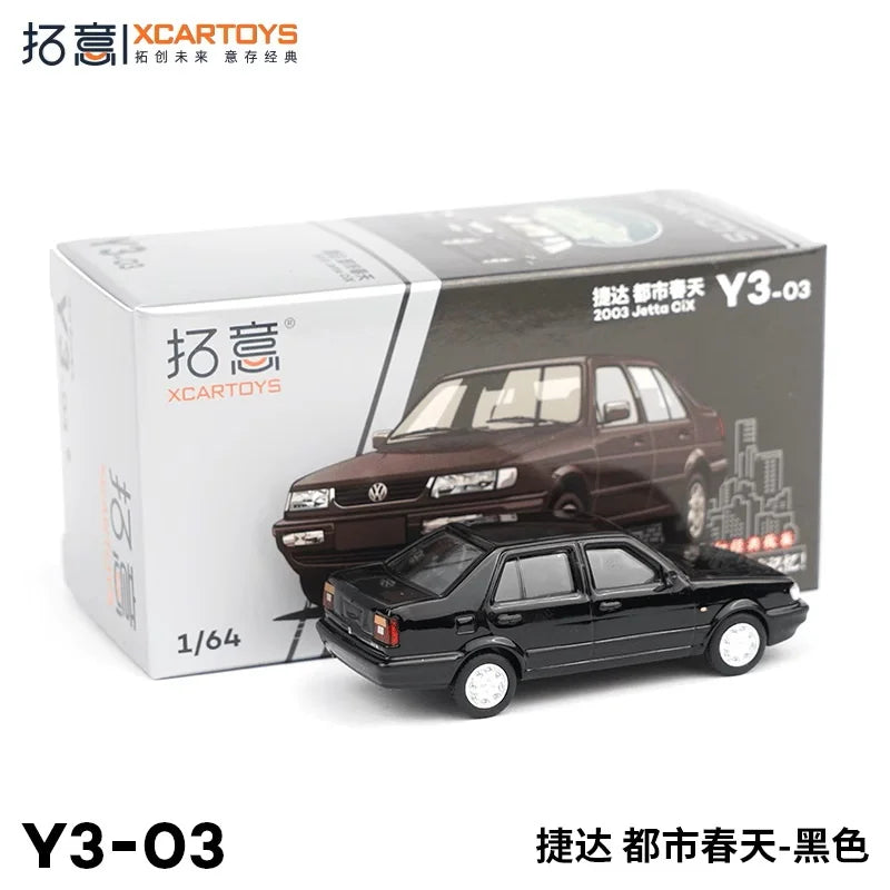 XCARTOYS 1:64 Jetta Urban Spring Black Diecast Model Car