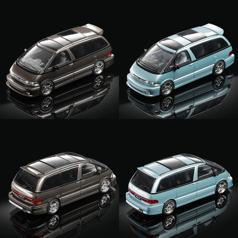 MORTAL1:64 Previa Mocha Brown / Ice Blue Cresta Mk5 X100 2.5 Roulant G Diecast Model Car