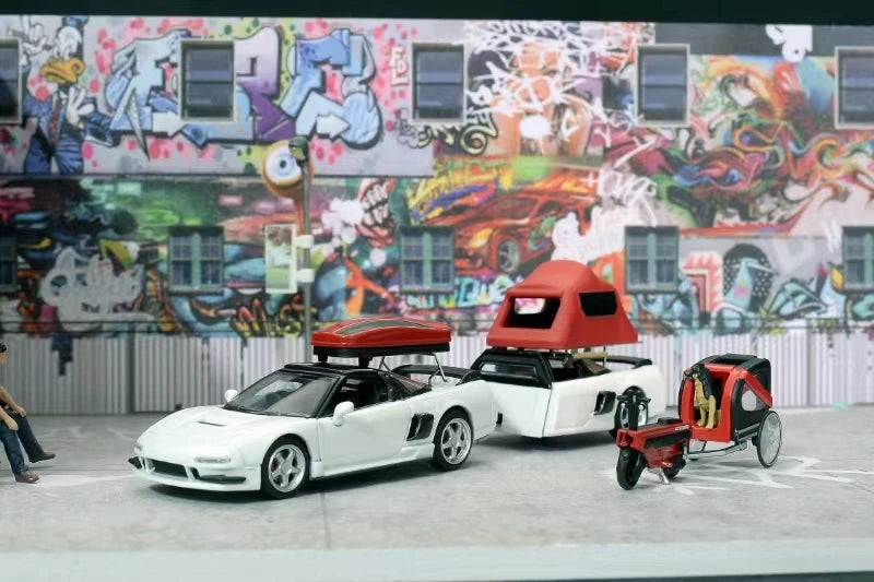 MLGB model 1:64 NSX TRA White Diecast Model Car