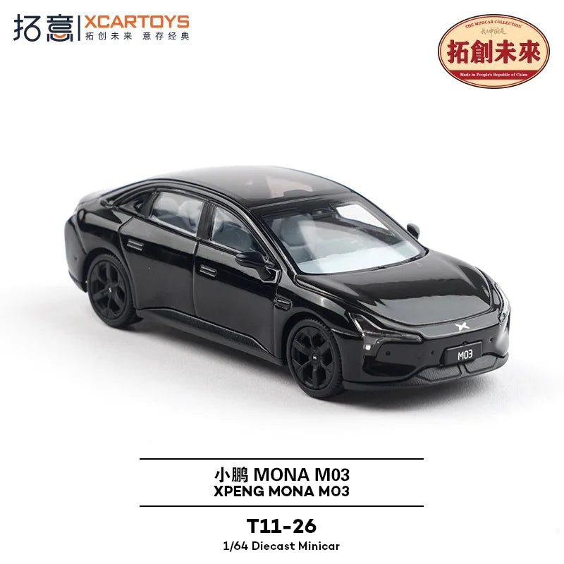 Xcartoys 1:64 XPeng M03 Black T11-26 Diecast Model Car