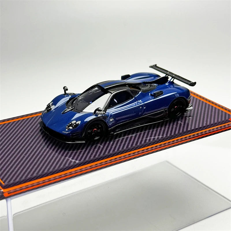 U2 1:64 pagani 760LH Black / Blue carbon limited299 Resin Model Car