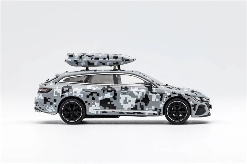 **Pre-Order** GCD 1:64 Arteon R /CC Shooting Brake Grayscale Camouflage LHD Diecast Model Car