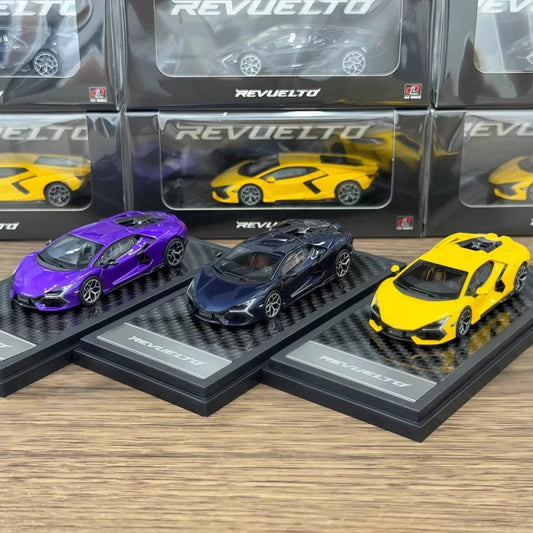 LCD 1:64 Revuelto SuperCar Blue/Yellow/Purple Diecast Model Car
