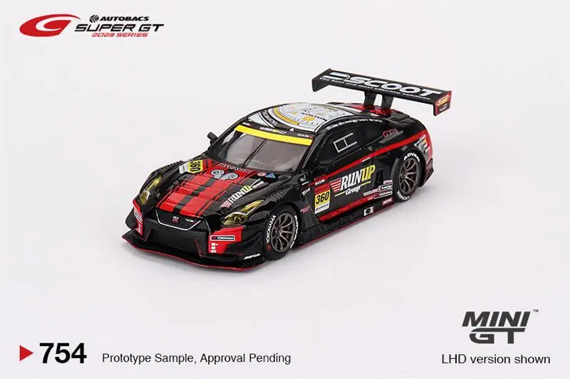 MINI GT 1:64 GT-R NISMO GT3 #360 "RUNUP RIVAUX GT-R" LHD Diecast Model Car