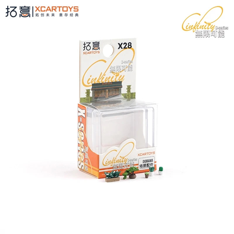 Xcartoys 1:64 Potted Green Plants Diorama Set