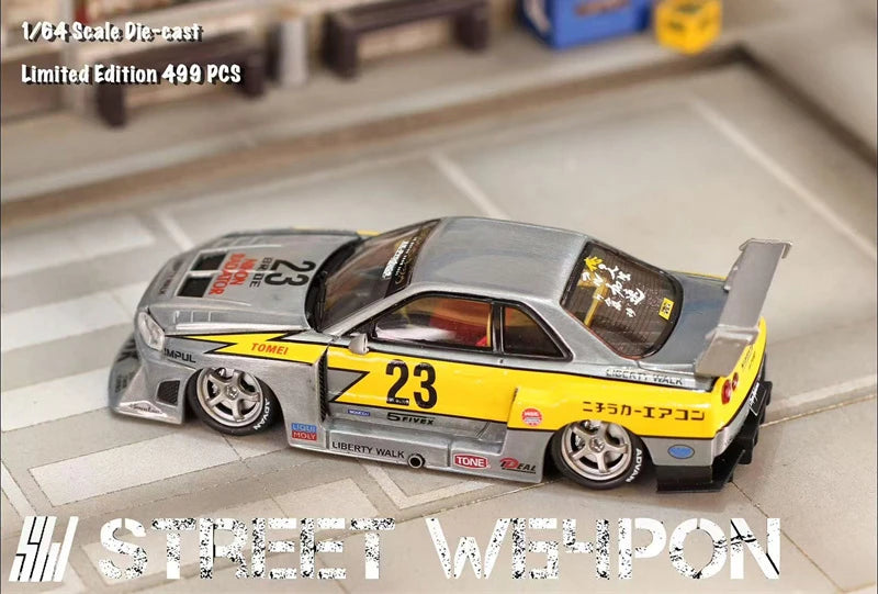 SW 1:64 LBWK LB ER34 #23 Flash Raw Collection Miniature DieCast Model Car