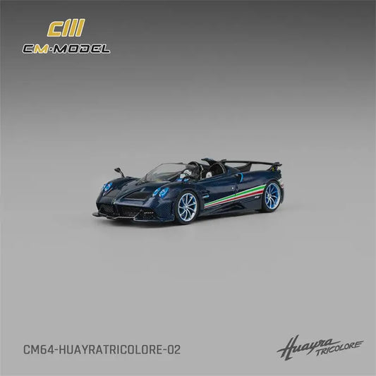 CM Model 1:64 Huayra Roadster Tricolore Flag Die-Cast Car Model Miniature Gifts