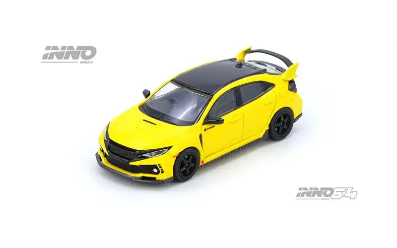PreSale INNO64 1:64 CIVIC TYPE-R (FK8) Yellow Collection Miniature DieCast Model Car
