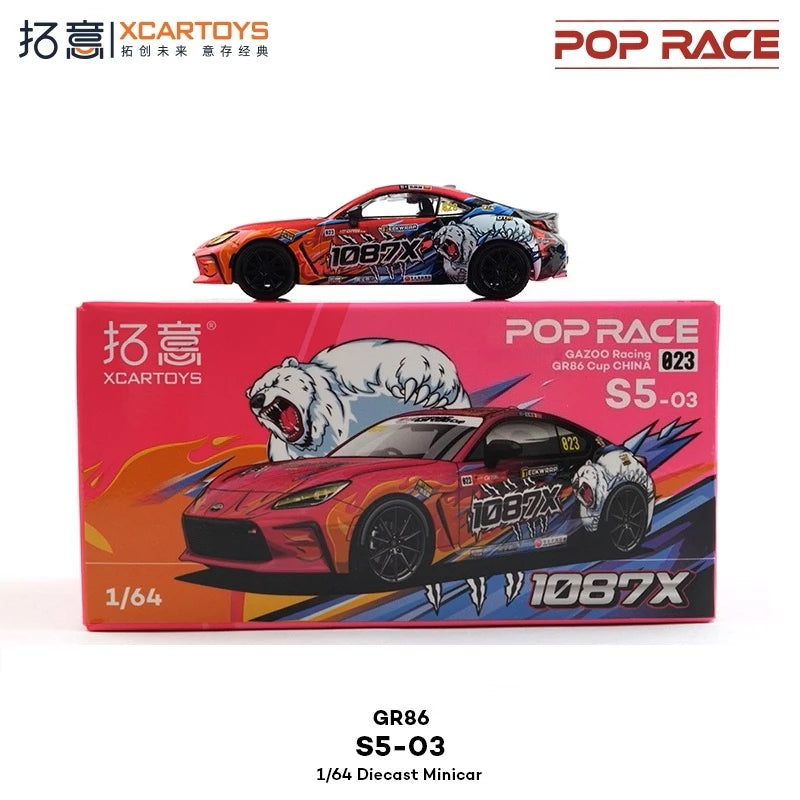 Xcartoys 1:64 GR86 GAZOO Racing Cup 2025 1087X Diecast Model Car
