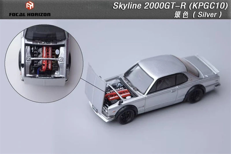 Focal Horizon 1:64 Skyline 2000GT KPGC10 Die-Cast Car Model Collection Miniature