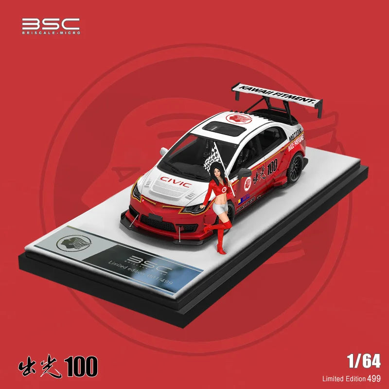 BSC 1:64 T1 FD2 R Idemitsu 100 Diecast Model Car