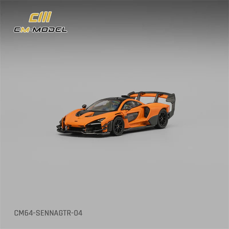 CM MODEL 1:64 Senna Papaya orange Die-Cast Car Model Collection Miniature