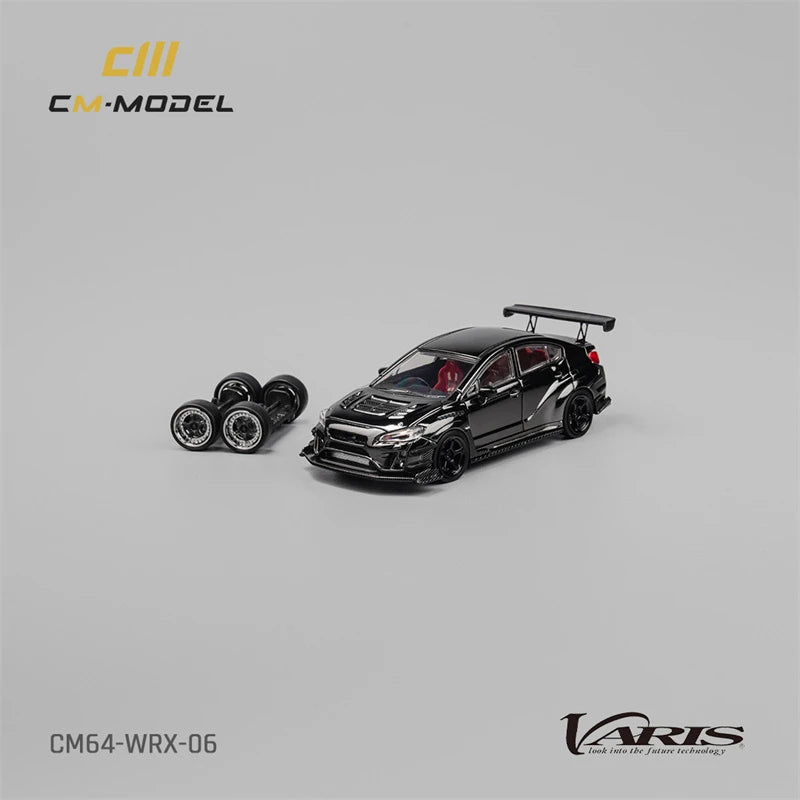 **Pre-Order** CM MODEL 1:64 Varis WideBody 2.0 Chome Black Diecast Model Car