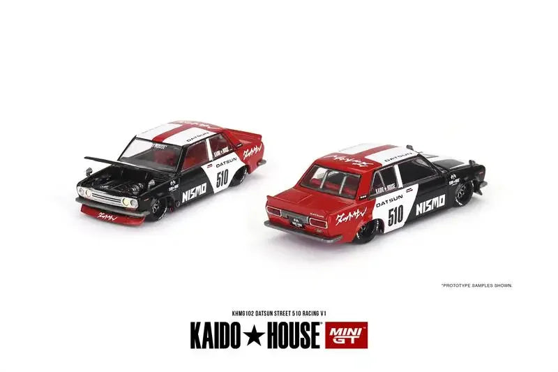 Kaido House x MINI GT 1:64 GREDDY Tent V1 / Fairlady Z / Street 510 / GT-R R34 Diecast Model Car