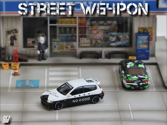 SW 1:64 EG6 JDM Police Car / E46 SDU Diecast Model Car